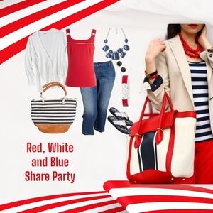 7/4 💙🤍 Red, White, and blue Share party ♥️ Let's party 🎉🎉